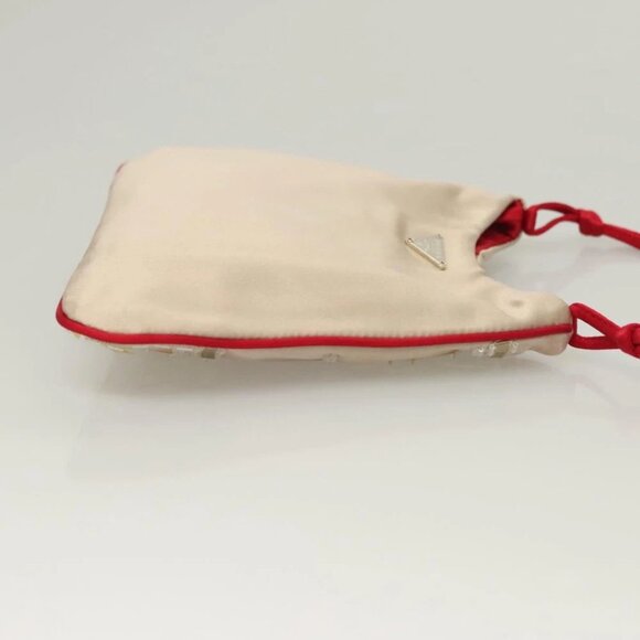 PRADA Hand Bag Satin Beige - Picture 5 of 15